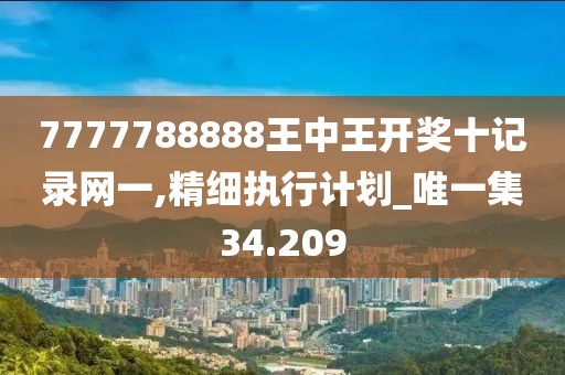 7777788888王中王开奖十记录网一,精细执行计划_唯一集34.209
