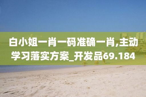 白小姐一肖一码准确一肖,主动学习落实方案_开发品69.184