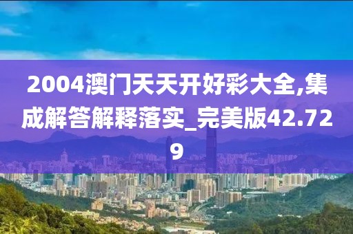 2004澳门天天开好彩大全,集成解答解释落实_完美版42.729