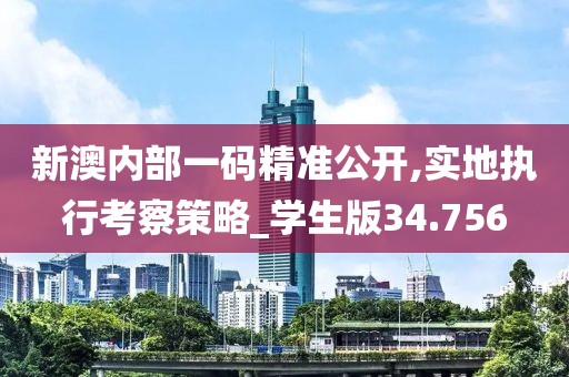 新澳内部一码精准公开,实地执行考察策略_学生版34.756