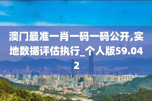 澳门最准一肖一码一码公开,实地数据评估执行_个人版59.042