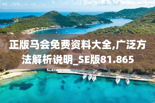 正版马会免费资料大全,广泛方法解析说明_SE版81.865