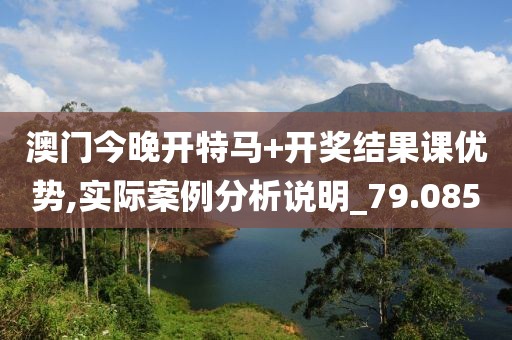 澳门今晚开特马+开奖结果课优势,实际案例分析说明_79.085