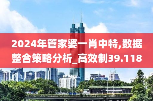 2024年管家婆一肖中特,数据整合策略分析_高效制39.118