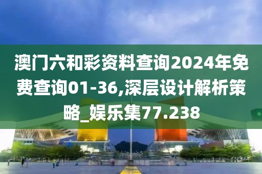 澳门六和彩资料查询2024年免费查询01-36,深层设计解析策略_娱乐集77.238