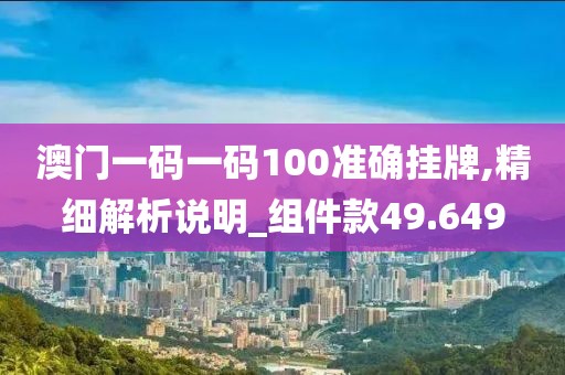 澳门一码一码100准确挂牌,精细解析说明_组件款49.649