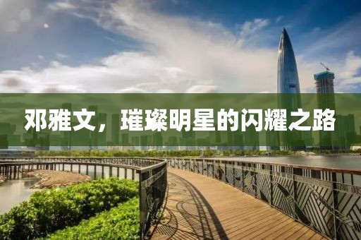 邓雅文，璀璨明星的闪耀之路