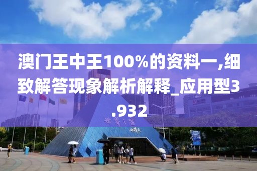 澳门王中王100%的资料一,细致解答现象解析解释_应用型3.932