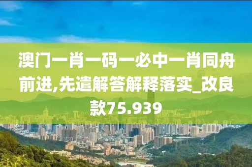 澳门一肖一码一必中一肖同舟前进,先遣解答解释落实_改良款75.939