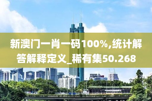 新澳门一肖一码100%,统计解答解释定义_稀有集50.268