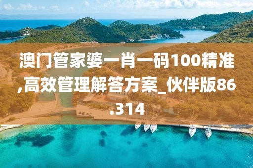 澳门管家婆一肖一码100精准,高效管理解答方案_伙伴版86.314