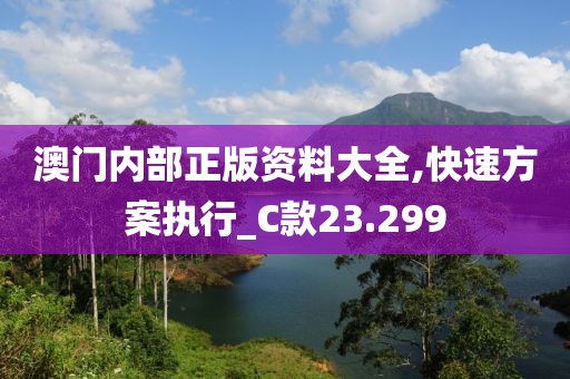澳门内部正版资料大全,快速方案执行_C款23.299