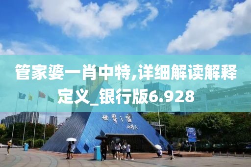 管家婆一肖中特,详细解读解释定义_银行版6.928
