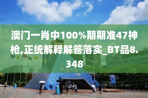 澳门一肖中100%期期准47神枪,正统解释解答落实_BT品8.348