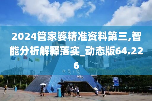 2024管家婆精准资料第三,智能分析解释落实_动态版64.226