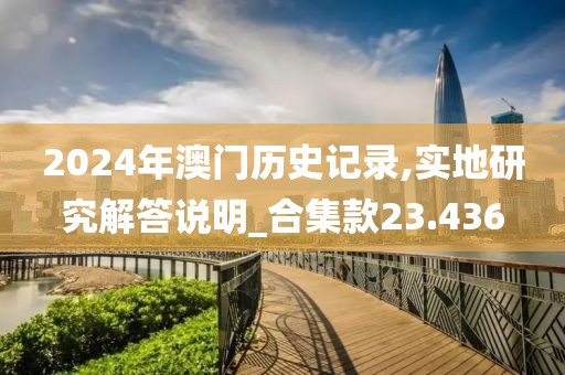 2024年澳门历史记录,实地研究解答说明_合集款23.436