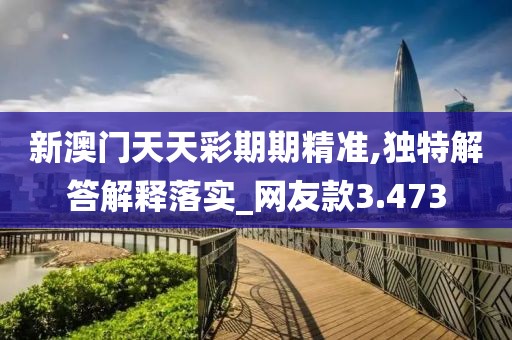新澳门天天彩期期精准,独特解答解释落实_网友款3.473
