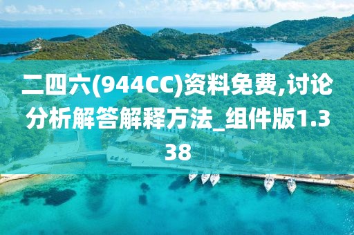 二四六(944CC)资料免费,讨论分析解答解释方法_组件版1.338