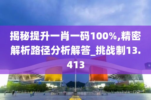 揭秘提升一肖一码100%,精密解析路径分析解答_挑战制13.413
