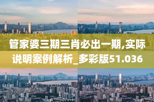 管家婆三期三肖必出一期,实际说明案例解析_多彩版51.036