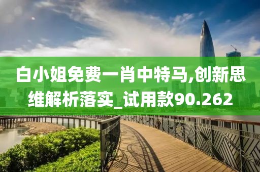 白小姐免费一肖中特马,创新思维解析落实_试用款90.262