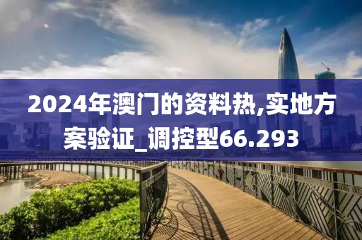 2024年澳门的资料热,实地方案验证_调控型66.293