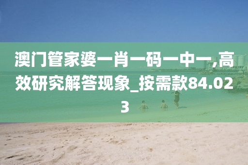 澳门管家婆一肖一码一中一,高效研究解答现象_按需款84.023