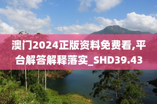 澳门2024正版资料免费看,平台解答解释落实_SHD39.43