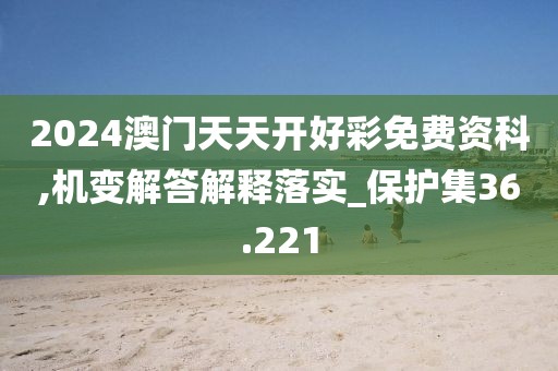 2024澳门天天开好彩免费资科,机变解答解释落实_保护集36.221