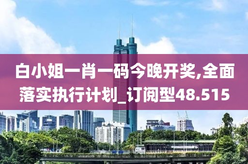 白小姐一肖一码今晚开奖,全面落实执行计划_订阅型48.515