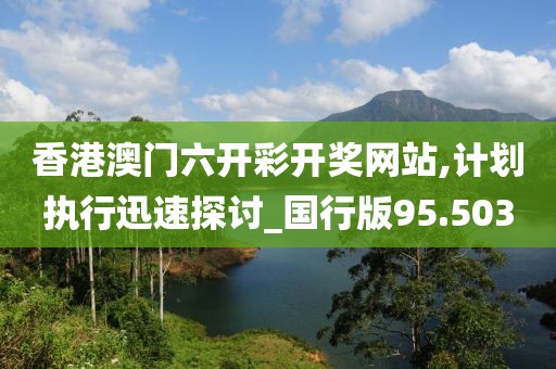 香港澳门六开彩开奖网站,计划执行迅速探讨_国行版95.503