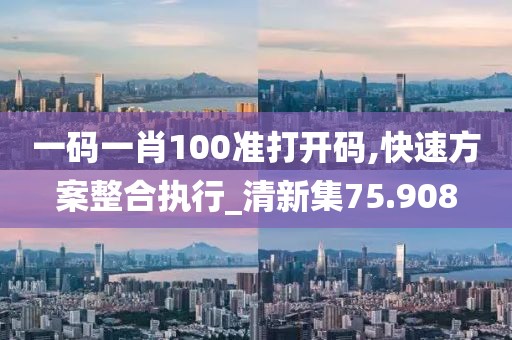 一码一肖100准打开码,快速方案整合执行_清新集75.908