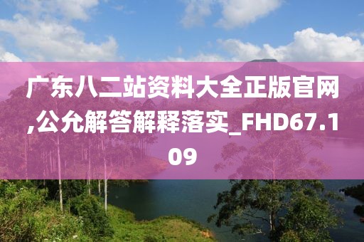 广东八二站资料大全正版官网,公允解答解释落实_FHD67.109