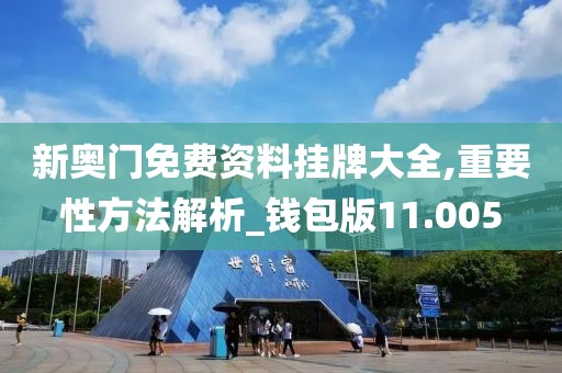 新奥门免费资料挂牌大全,重要性方法解析_钱包版11.005