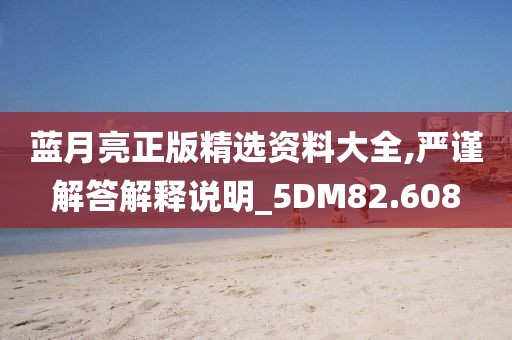蓝月亮正版精选资料大全,严谨解答解释说明_5DM82.608