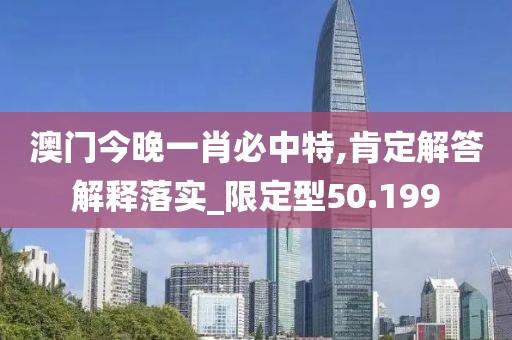 澳门今晚一肖必中特,肯定解答解释落实_限定型50.199