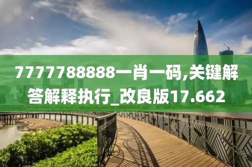 7777788888一肖一码,关键解答解释执行_改良版17.662
