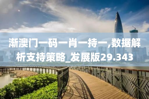 渐澳门一码一肖一持一,数据解析支持策略_发展版29.343