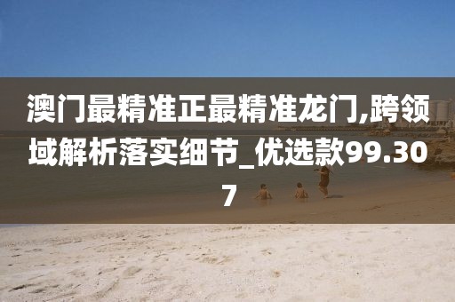 澳门最精准正最精准龙门,跨领域解析落实细节_优选款99.307