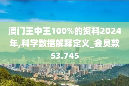 澳门王中王100%的资料2024年,科学数据解释定义_会员款53.745