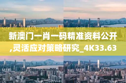 新澳门一肖一码精准资料公开,灵活应对策略研究_4K33.63