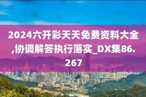 2024六开彩天天免费资料大全,协调解答执行落实_DX集86.267