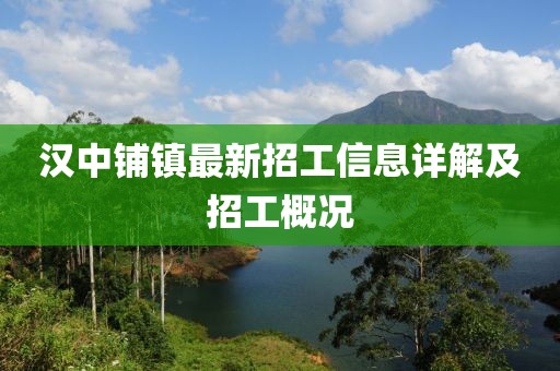 汉中铺镇最新招工信息详解及招工概况