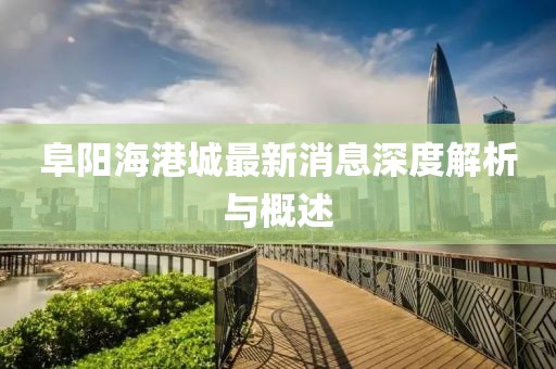 阜阳海港城最新消息深度解析与概述
