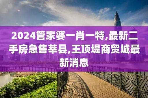 2024管家婆一肖一特,最新二手房急售莘县,王顶堤商贸城最新消息