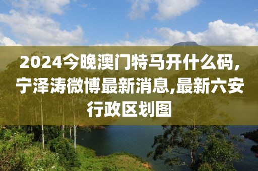 2024今晚澳门特马开什么码,宁泽涛微博最新消息,最新六安行政区划图
