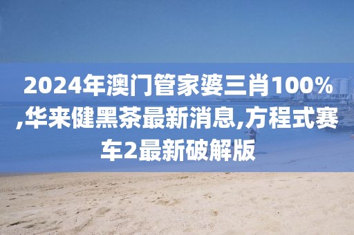 2024年澳门管家婆三肖100%,华来健黑茶最新消息,方程式赛车2最新破解版