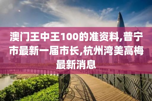 澳门王中王100的准资料,普宁市最新一届市长,杭州湾美高梅最新消息
