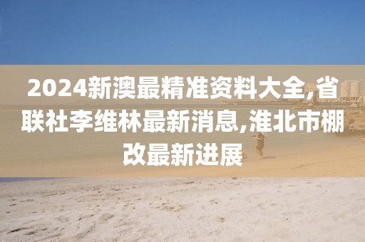 2024新澳最精准资料大全,省联社李维林最新消息,淮北市棚改最新进展