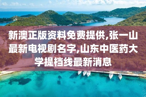 新澳正版资料免费提供,张一山最新电视剧名字,山东中医药大学提档线最新消息